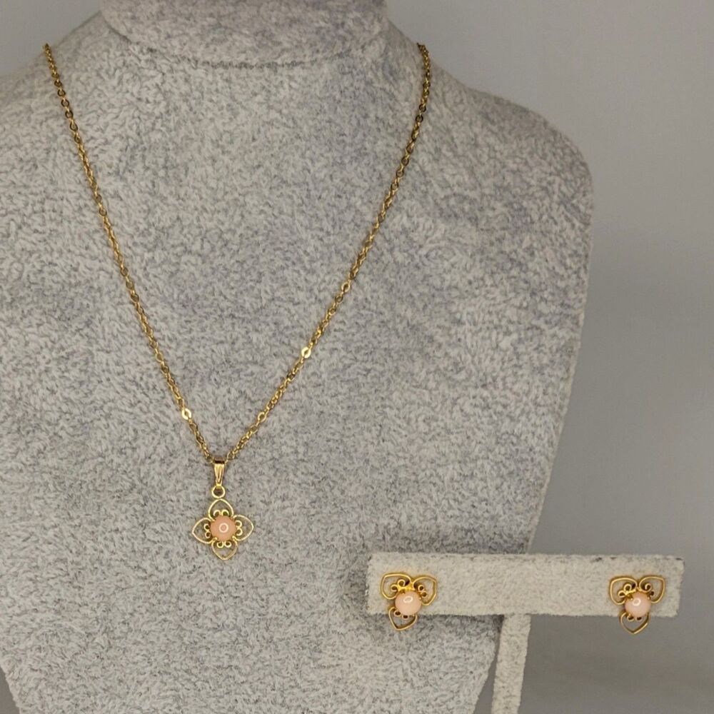 ▪︎New! Pink Opal Jewelry Set